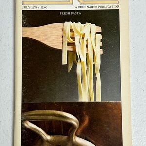Cuisinart Publication July 1978 Fresh Pasta Italian Vintage Cookbook VTG